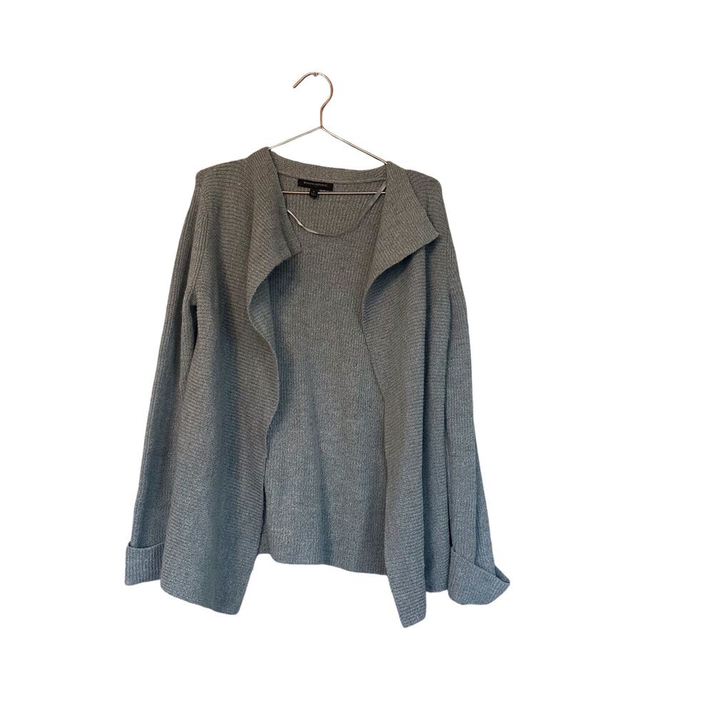 Banana republic factory gray waterfall cardigan size small